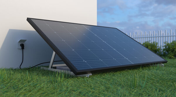 Bodenmontierte Solarhalterung